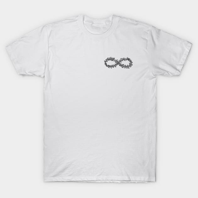 Wildflower Infinity Sign - Autism Awareness - Neurodiversity - Small black T-Shirt by UniqueWildflowers